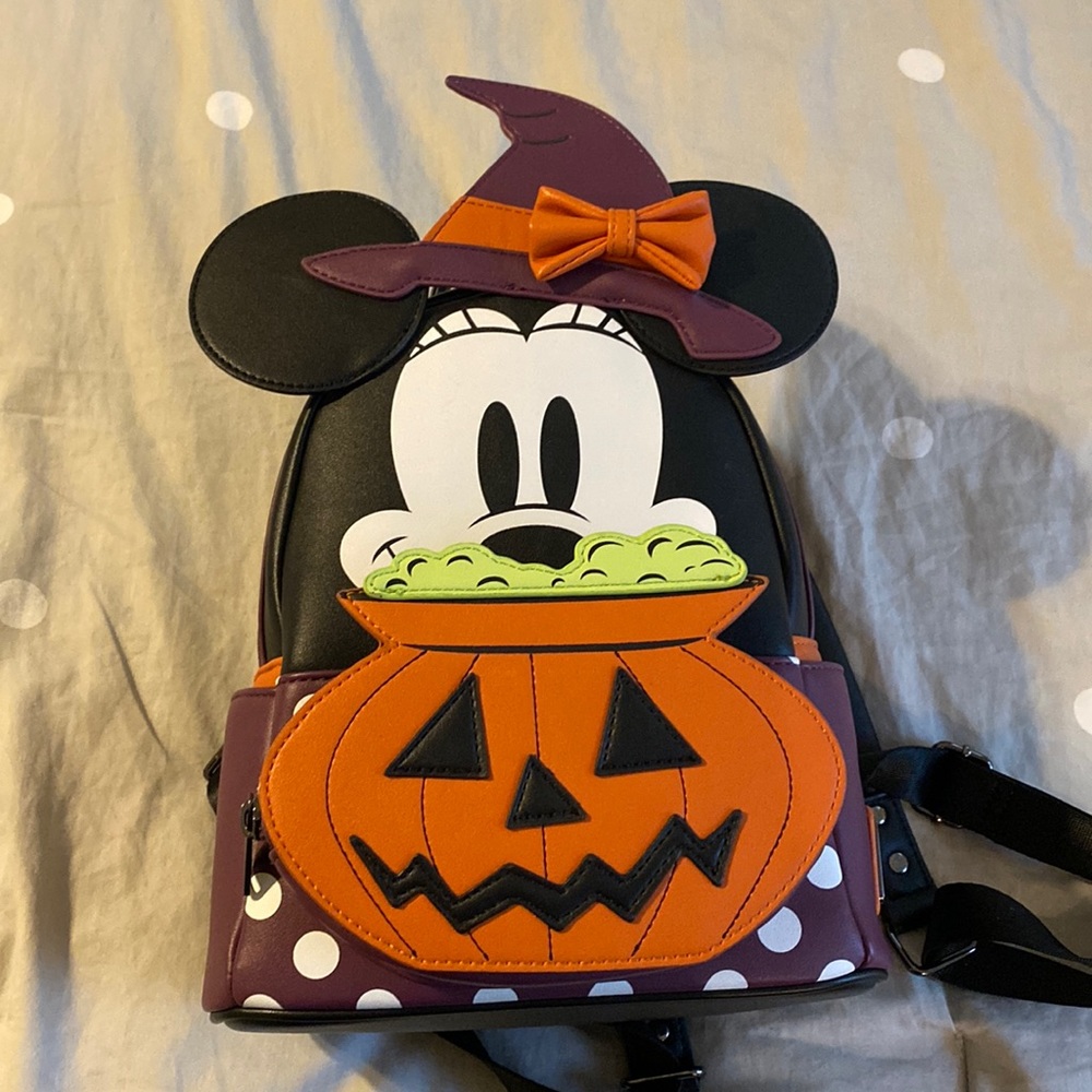 Loungefly Disney Minnie Mouse Witch Cosplay Halloween backpack